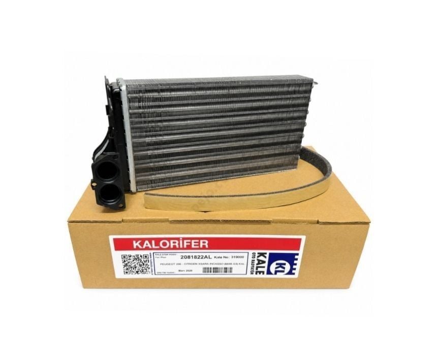 Kale 2081822AL Kalorifer Radyatörü Peugeot 206 Kal. Al-Tüp 1 Sıra Al+Pl Sistem 6448.G3