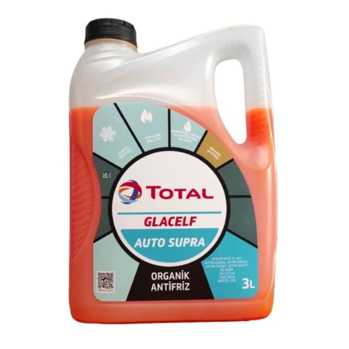 Total Glacelf Organik Kırmızı Antifiriz 3 Litre