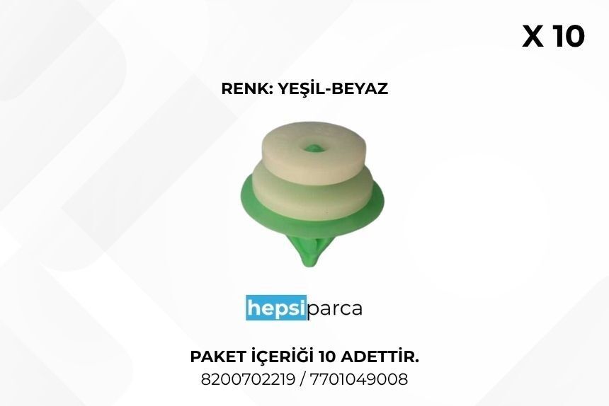 Star 7074 Klips Kapı Döşeme Renault 8200702219 7701049008 10lu Paket