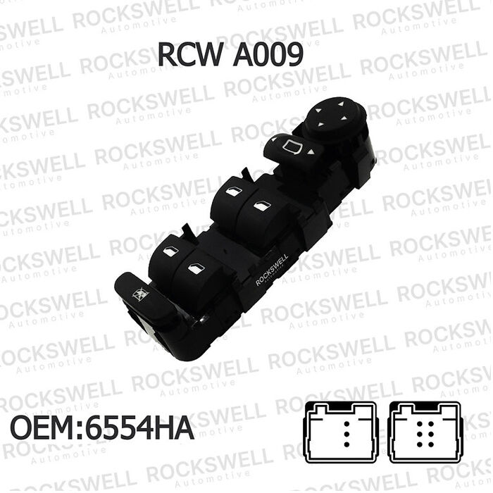 Rockswell A009 Cam Açma Düğmesi 9 Pin Citroen C4