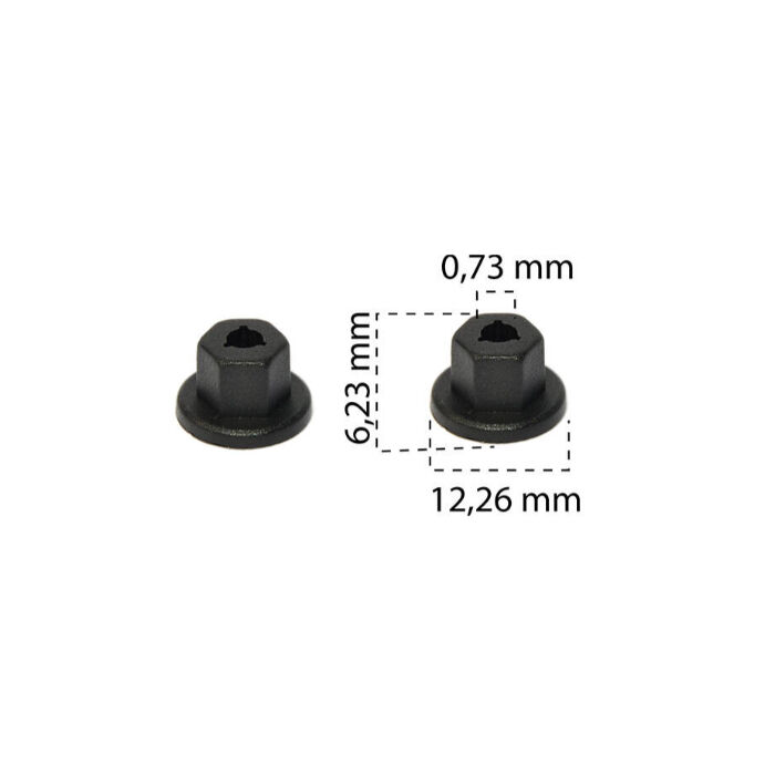 Star 0526 Somun Plastik 20mm h10 sw10 Opel VW BMW Mini Ford