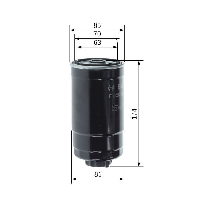 Bosch F026402048 Doblo Stilo 1.9 JTD Mazot Filtresi