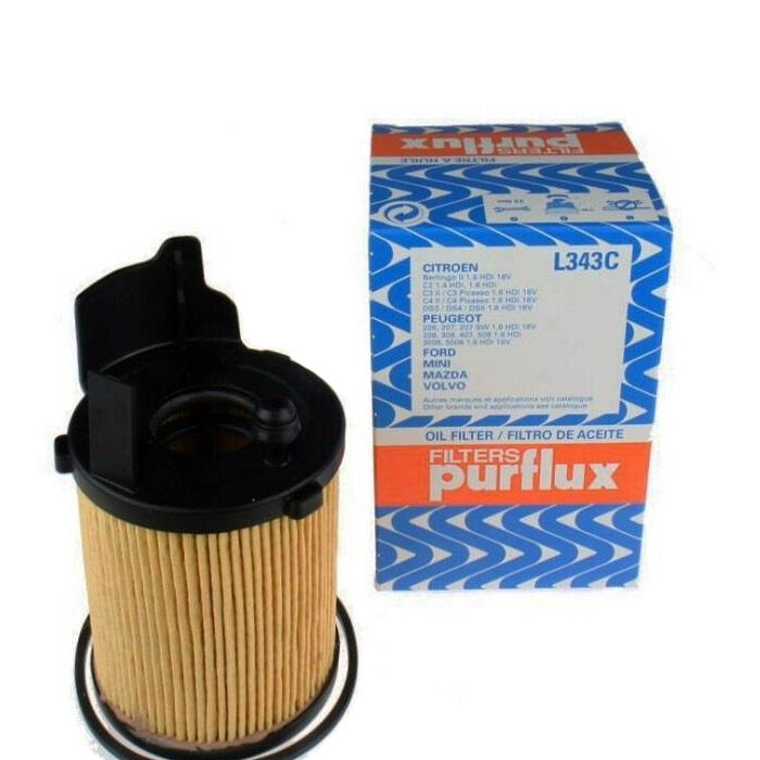 Purflux L343C Peugeot 206 207 207 301 1.4Hdi 1.6Hdi Yağ Filtresi