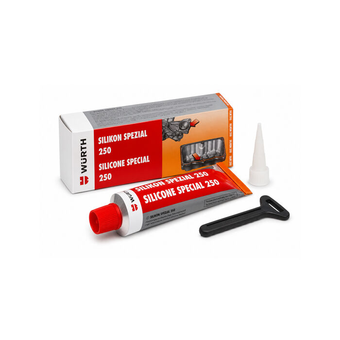 Würth 0890323 Sıvı Conta Özel Silikon 250 Derece 70ml Siyah