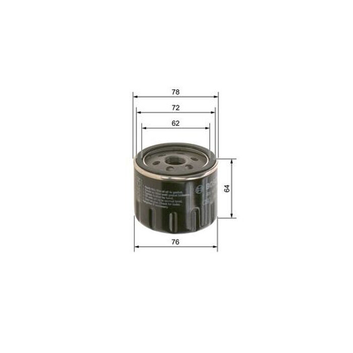 Bosch F026407302 Fiat 500X 1.0 1.3 Egea 1.0 1.5 Hibrit Yağ Filtresi