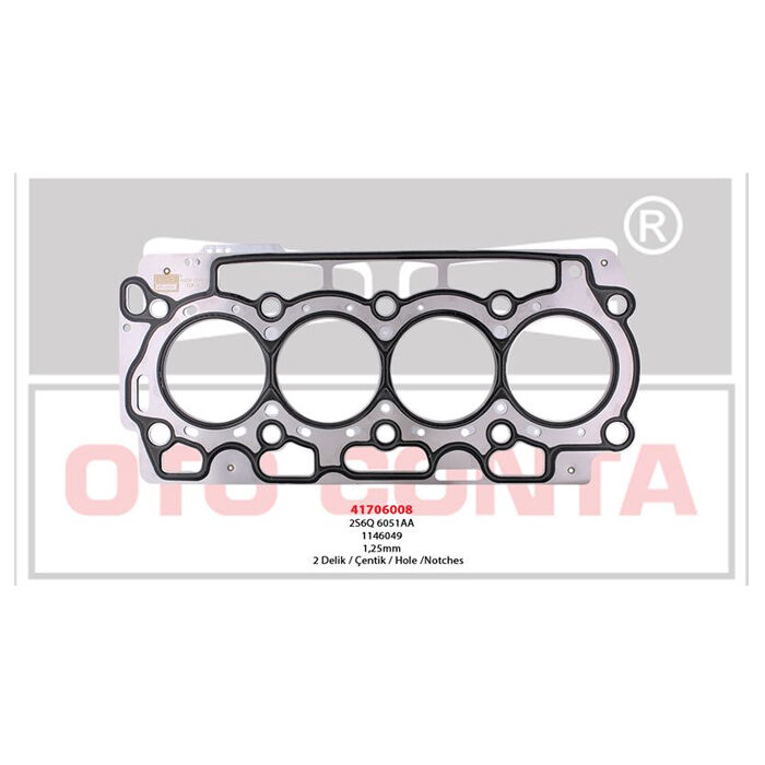 OC 41706008 Peugeot Citroen 2002> 1.4 HDi DV4 Silindir Kapak Contası Çelik Çift Tırnak