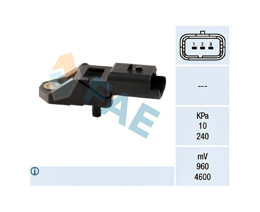 FAE 15027 Emme Manifold Basınç Sensörü 1.4HDi Peugeot 107 1007 206 206+