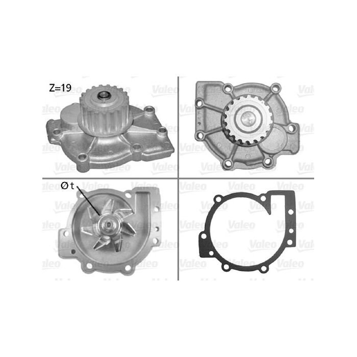 Valeo 506325 Laguna 1-I Safrane 2-II 2.0 2.5 Devirdaim Su Pompası