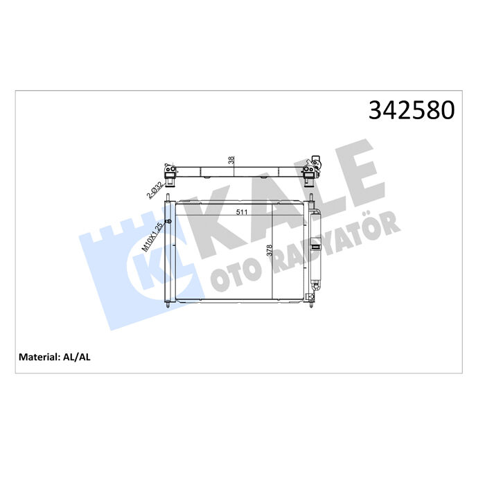 Kale 342580 Renault Clio 3-III  1.5Dci Modus Motor Su Radyatörü