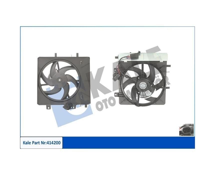 Kale 414200 Fan Motoru+Davlumbaz Peugeot 1007 207 Citroen C2 C3 C3 2-II 1.4 1.6