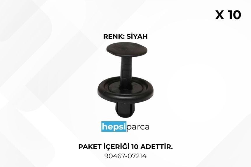 STAR 8547 Klips Panjur 90467-07214 Toyota 10lu Paket